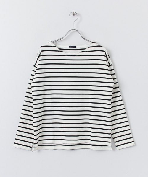 URBAN RESEARCH(アーバンリサーチ)の「バスクシャツ(トップス・レディース・LEG×ECL/BLK×WHT/WHT×BLK/NV/ECL/RED/ORG×GRY・FREE)」の3枚目の写真