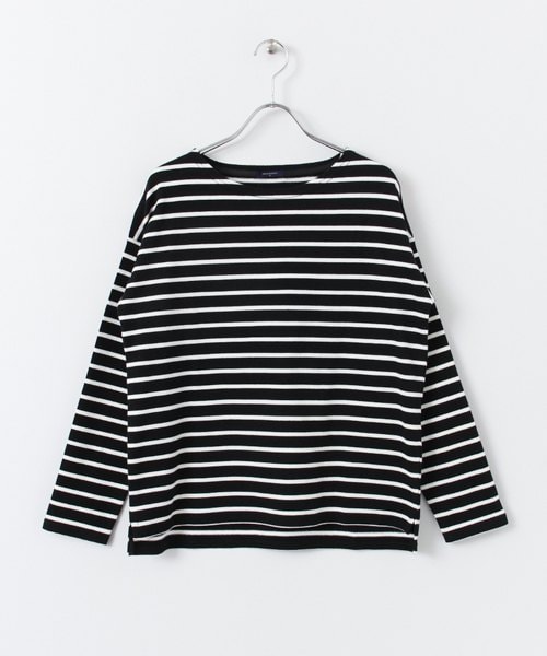 URBAN RESEARCH(アーバンリサーチ)の「バスクシャツ(トップス・レディース・LEG×ECL/BLK×WHT/WHT×BLK/NV/ECL/RED/ORG×GRY・FREE)」の2枚目の写真