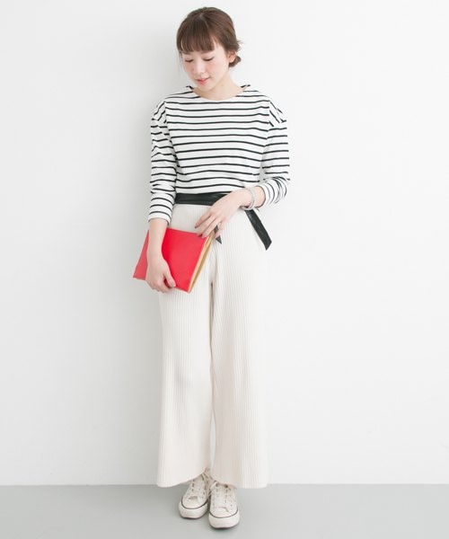 URBAN RESEARCH(アーバンリサーチ)の「バスクシャツ(トップス・レディース・LEG×ECL/BLK×WHT/WHT×BLK/NV/ECL/RED/ORG×GRY・FREE)」の15枚目の写真