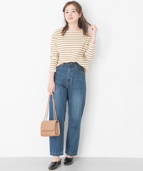 URBAN RESEARCH(アーバンリサーチ)の「バスクシャツ(トップス・レディース・LEG×ECL/BLK×WHT/WHT×BLK/NV/ECL/RED/ORG×GRY・FREE)」の13枚目の写真