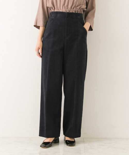 URBAN RESEARCH（アーバンリサーチ）の「センタープレスコーデュロイパンツ（パンツ・レディース・NVY/BEG/ECRU・36/38）」の2枚目の写真