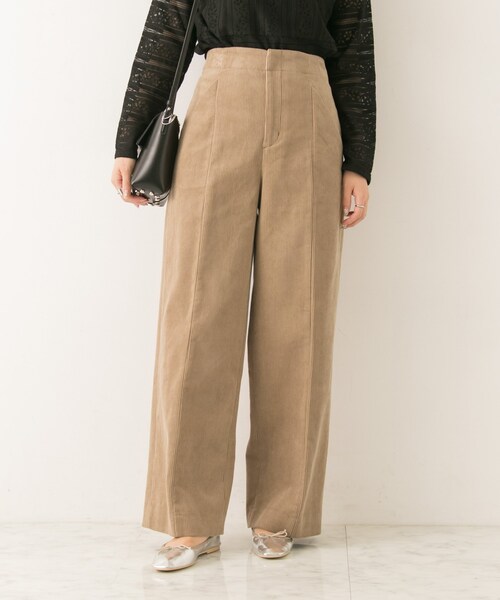 URBAN RESEARCH（アーバンリサーチ）の「センタープレスコーデュロイパンツ（パンツ・レディース・NVY/BEG/ECRU・36/38）」の3枚目の写真