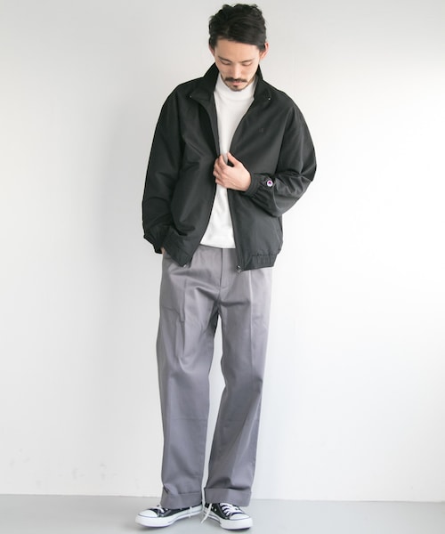 URBAN RESEARCH（アーバンリサーチ）の「コットンサテンワイドトラウザー（パンツ・メンズ・L.BEIGE/NAVY/L.KHAKI/KHAKI/CHINO.BEG/BROWN/CHARCOAL/GRAY/BLUE GRAY/BLACK・M/L）」の14枚目の写真