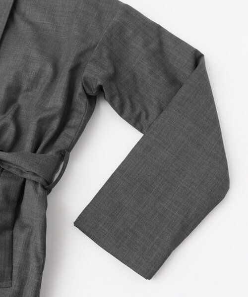 かぐれ（カグレ）の「ウール中綿ノーカラーコート（）」 - WEAR