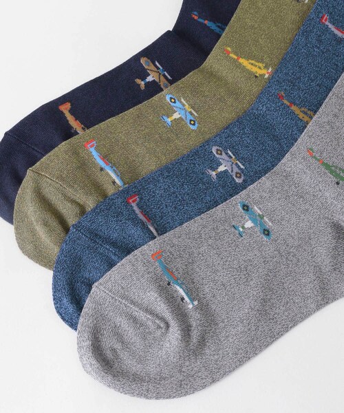靴下屋（クツシタヤ）の「靴下屋 飛行機柄ソックス（）」 - WEAR