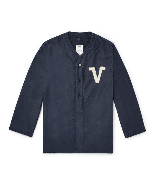 VISVIM（ビズビム）の「visvim Dugout Logo-Appliqued Pinstriped