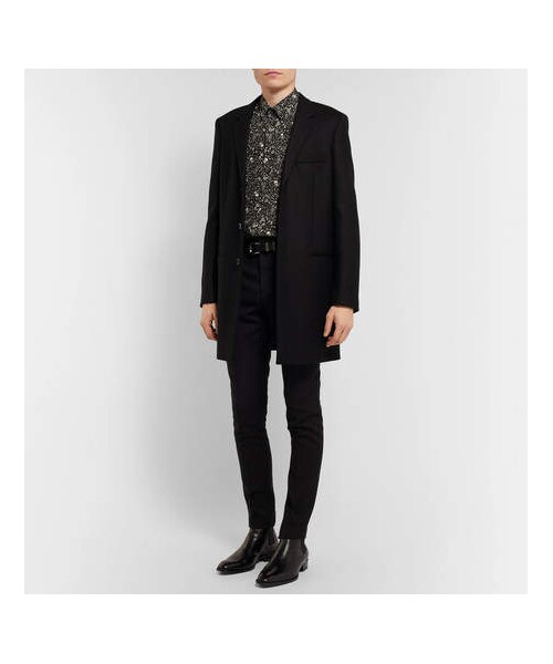 Saint Laurent(サンローラン)の「Saint Laurent Printed Silk Crepe De Chine Shirt(シャツ/ブラウス・メンズ・Black・Eu37/Eu42/Eu43/Eu41/Eu44/Eu39)」の5枚目の写真
