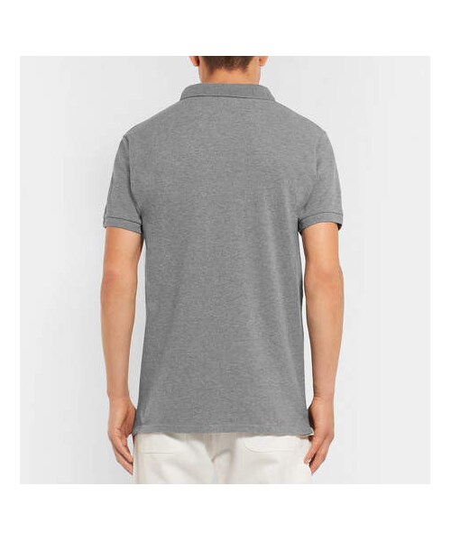 Maison Kitsune（メゾンキツネ）の「Maison Kitsuné Cotton-Piqué Polo Shirt（ポロシャツ・メンズ・Gray・XL/L/S/M）」の5枚目の写真