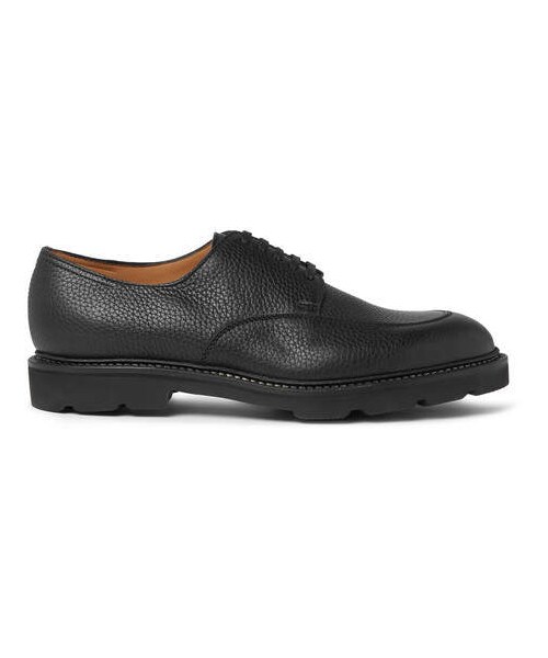靴 JOHN LOBB Barkley black John Lobb Men's Textured Leather Low-Top Sneakers | Neiman