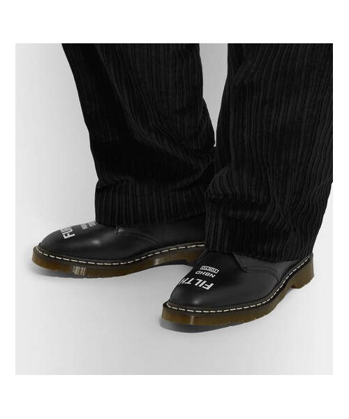 NEIGHBORHOOD（ネイバーフッド）の「Neighborhood + Dr Martens 1461 Printed Leather Derby Shoes（シューズ・メンズ・Black・Uk9/Uk10）」の2枚目の写真