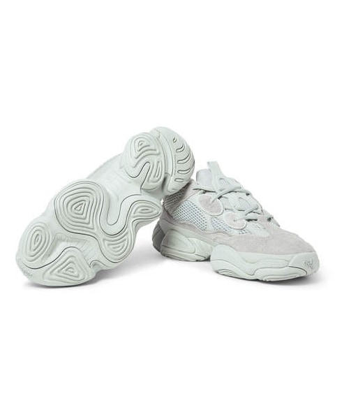 adidas（アディダス）の「adidas Originals Yeezy 500 Leather, Suede And Mesh Sneakers（スニーカー・メンズ・Gray・11/12.5/11.5）」の3枚目の写真