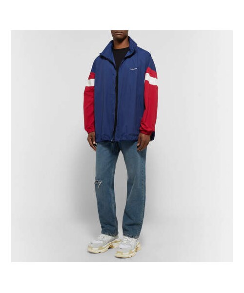 BALENCIAGA（バレンシアガ）の「Balenciaga Triple S Nubuck, Leather And Mesh Sneakers（スニーカー・メンズ・White・Eu43/Eu44/Eu41/Eu39/Eu42/Eu45/Eu46/Eu40）」の4枚目の写真