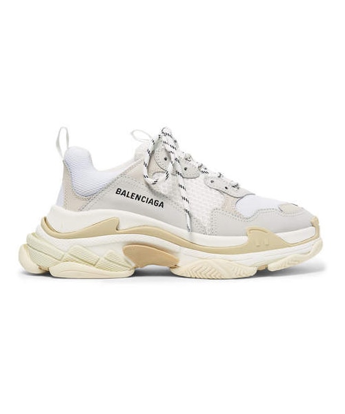 BALENCIAGA（バレンシアガ）の「Balenciaga Triple S Nubuck, Leather And Mesh Sneakers（スニーカー・メンズ・White・Eu43/Eu44/Eu41/Eu39/Eu42/Eu45/Eu46/Eu40）」の2枚目の写真