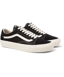 VANS | Vans Og Old Skool Lx Leather-Trimmed Canvas And Suede Sneakers(スニーカー)