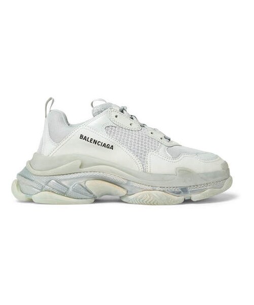 BALENCIAGA（バレンシアガ）の「Balenciaga Triple S Clear Sole Mesh, Nubuck And Leather Sneakers（スニーカー・メンズ・Gray・Eu42/Eu43/Eu41/Eu45/Eu44/Eu46/Eu40/Eu39）」の3枚目の写真