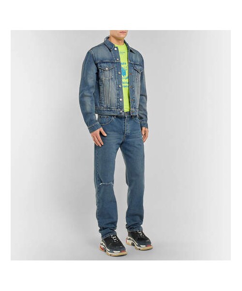 BALENCIAGA（バレンシアガ）の「Balenciaga Triple S Mesh, Nubuck And Leather Sneakers（スニーカー・メンズ・Black・Eu45/Eu46）」の5枚目の写真