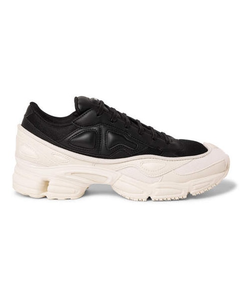 RAF SIMONS（ラフシモンズ）の「Raf Simons + Adidas Originals Ozweego Mesh And Leather Sneakers（スニーカー・メンズ・Black・Uk8.5/Uk12/Uk8/Uk7/Uk9/Uk6/Uk11/Uk10/Uk10.5）」の2枚目の写真