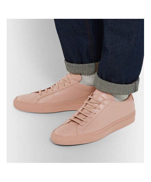 COMMON PROJECTS（コモンプロジェクト）の「Common Projects Original Achilles Leather Sneakers（スニーカー・メンズ・Pink・41/46/47/45/44）」の2枚目の写真