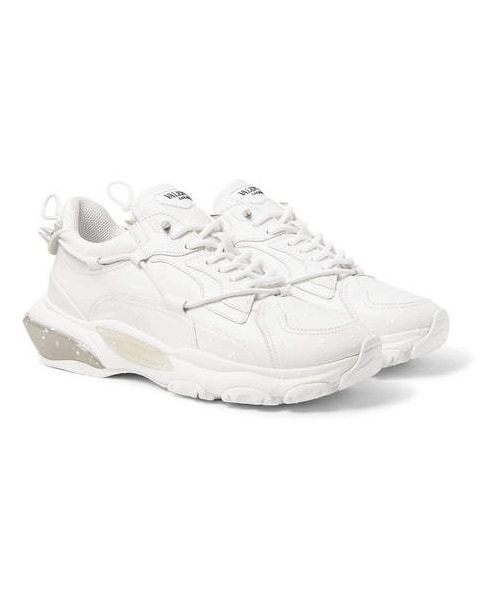 VALENTINO(ヴァレンティノ)の「Valentino Garavani Bounce Leather And Mesh Sneakers(スニーカー・メンズ・White・Eu42/Eu44/Eu41/Eu43.5/Eu45/Eu40/Eu42.5/Eu43)」の1枚目の写真