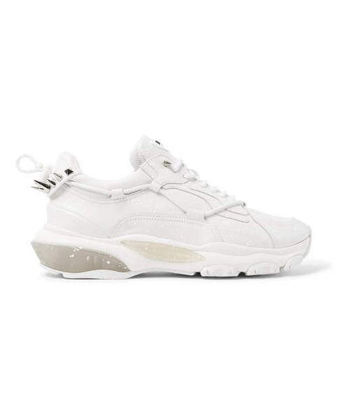 VALENTINO(ヴァレンティノ)の「Valentino Garavani Bounce Leather And Mesh Sneakers(スニーカー・メンズ・White・Eu42/Eu44/Eu41/Eu43.5/Eu45/Eu40/Eu42.5/Eu43)」の4枚目の写真