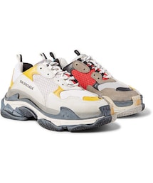 BALENCIAGA | Balenciaga Triple S Split Mesh, Nubuck And Leather Sneakers(スニーカー)