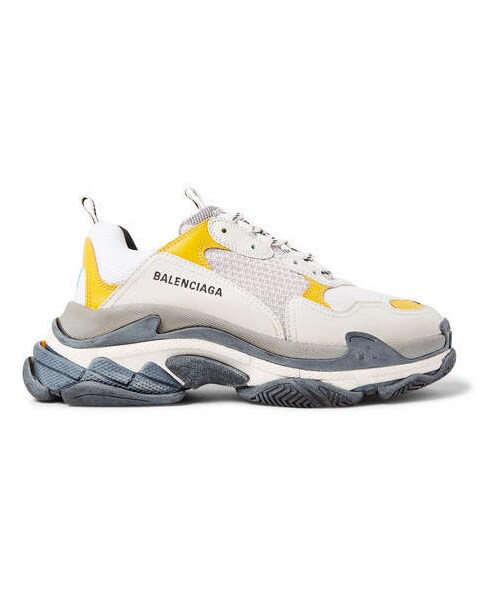 BALENCIAGA（バレンシアガ）の「Balenciaga Triple S Split Mesh, Nubuck And Leather Sneakers（スニーカー・メンズ・multi・Eu43/Eu45/Eu39/Eu42/Eu46/Eu40/Eu41/Eu44）」の3枚目の写真