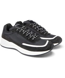 A.P.C. | A.P.C. Running Shell, Suede And Canvas Sneakers(スニーカー)