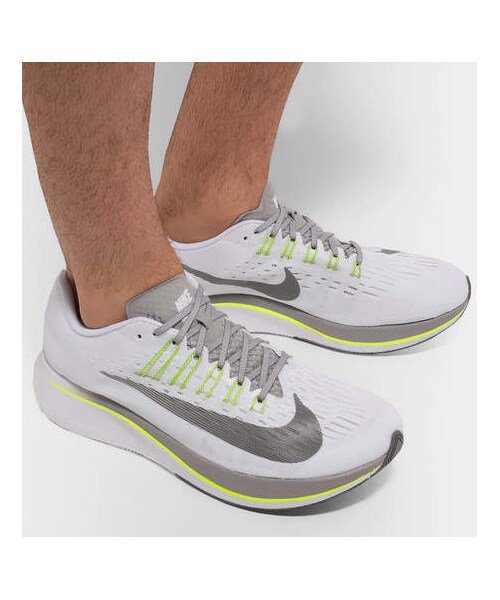NIKE（ナイキ）の「Nike Running Zoom Fly Mesh Sneakers（スニーカー・メンズ・White・Us7/Us11.5/Us12/Us8.5/Us9.5/Us10.5/Us13/Us9/Us11/Us8/Us10）」の4枚目の写真
