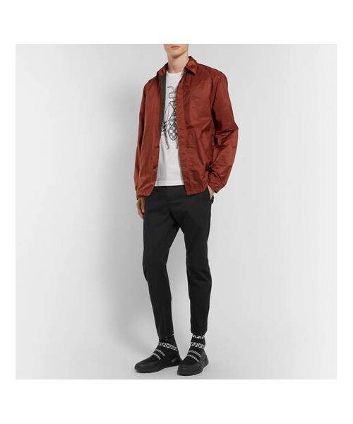 FENDI(フェンディ)の「Fendi Coated Logo-Jacquard Stretch-Knit High-Top Sneakers(スニーカー・メンズ・Black・Uk7/Uk8/Uk8.5/Uk12/Uk9)」の5枚目の写真