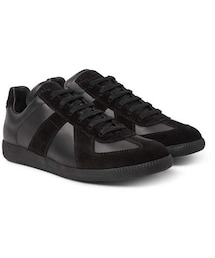 Maison Margiela | Maison Margiela Replica Leather And Suede Sneakers(スニーカー)