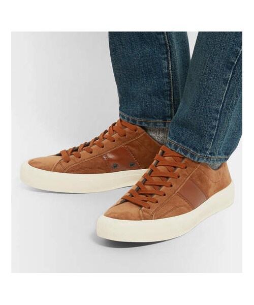 TOM FORD（トム フォード）の「TOM FORD Cambridge Leather-Trimmed 