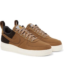 NIKE | Nike + Carhartt Wip Air Force 1 Suede-Trimmed Canvas And Corduroy Sneakers(スニーカー)