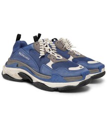 BALENCIAGA | Balenciaga Triple S Mesh, Suede And Leather Sneakers(スニーカー)