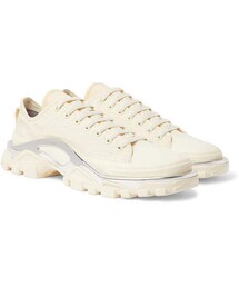 RAF SIMONS | Raf Simons + Adidas Originals Detroit Runner Rubber-Trimmed Canvas Sneakers(スニーカー)