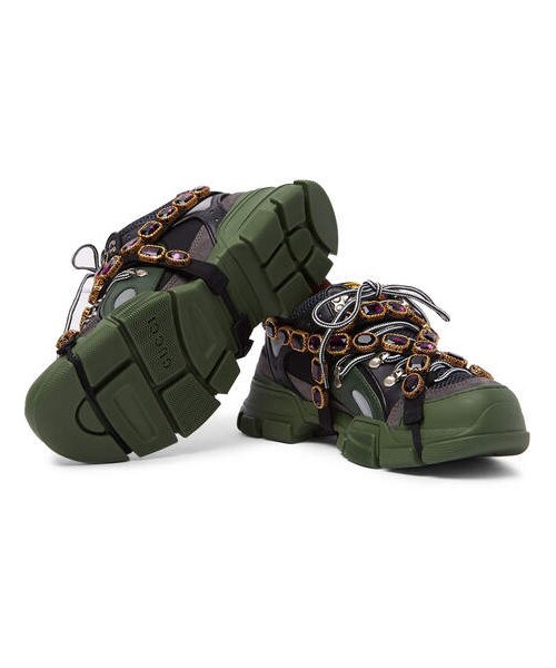GUCCI（グッチ）の「Gucci Flashtrek Embellished Suede
