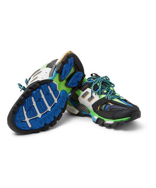 BALENCIAGA（バレンシアガ）の「Balenciaga Track Leather, Mesh And Rubber Sneakers（スニーカー・メンズ・Green・Eu40/Eu41/Eu44/Eu43/Eu39/Eu42/Eu45/Eu46）」の5枚目の写真