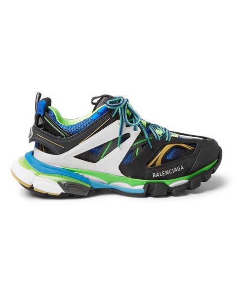 BALENCIAGA（バレンシアガ）の「Balenciaga Track Leather, Mesh And Rubber Sneakers（スニーカー・メンズ・Green・Eu40/Eu41/Eu44/Eu43/Eu39/Eu42/Eu45/Eu46）」の3枚目の写真