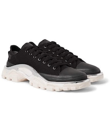 RAF SIMONS | Raf Simons + Adidas Originals Detroit Runner Rubber-Trimmed Canvas Sneakers(スニーカー)