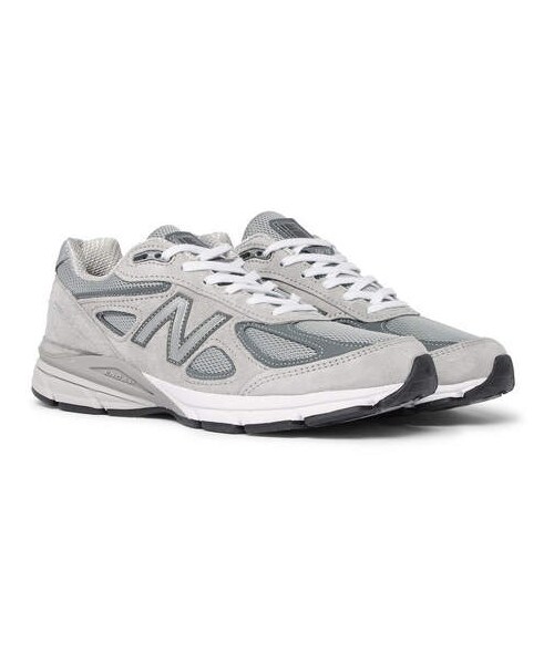 new balance 990v4 suede and mesh sneakers