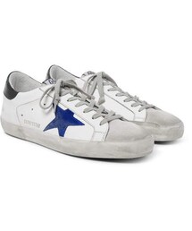 GOLDEN GOOSE | Golden Goose Deluxe Brand Superstar Distressed Leather And Suede Sneakers(スニーカー)