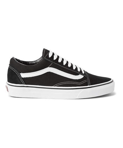 VANS(バンズ)の「Vans Old Skool Leather-Trimmed Canvas And Suede Sneakers(スニーカー・メンズ・Black・Uk7.5/Uk7/Uk6.5/Uk10.5/Uk9.5/Uk9/Uk10/Uk8/Uk6/Uk5/Uk12)」の4枚目の写真