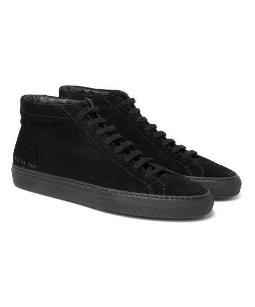 common projects high top suede
