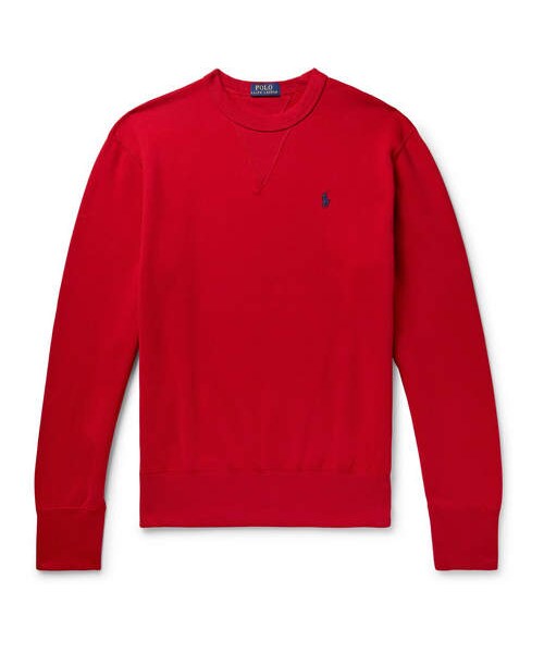 POLO RALPH LAUREN(ポロ ラルフ ローレン)の「Polo Ralph Lauren Fleece-Back Cotton-Blend Jersey Sweatshirt(スウェット・メンズ・Red・XS/XXL/L/M/XL/S)」の1枚目の写真