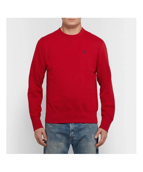 POLO RALPH LAUREN(ポロ ラルフ ローレン)の「Polo Ralph Lauren Fleece-Back Cotton-Blend Jersey Sweatshirt(スウェット・メンズ・Red・XS/XXL/L/M/XL/S)」の4枚目の写真