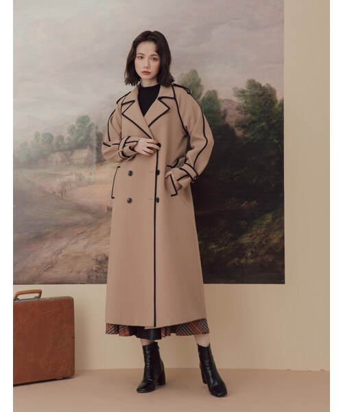 Marjorie 決心不凡 特色包邊修身風衣外套 Wear Marjorie 決心不凡 特色包邊修身風衣外套 Wear