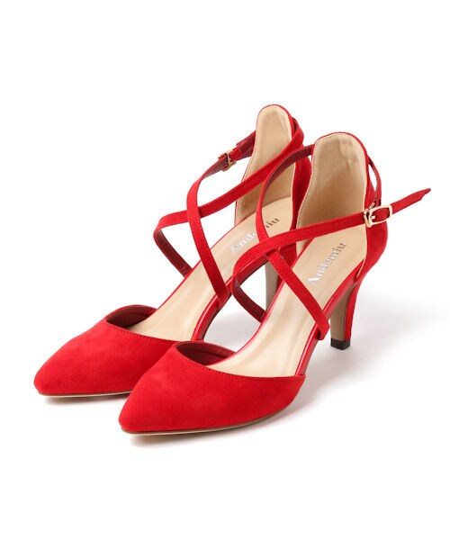 Andemiu(アンデミュウ)の「ストラップパンプス(シューズ・グレー/ブラック/レッド)」の9枚目の写真