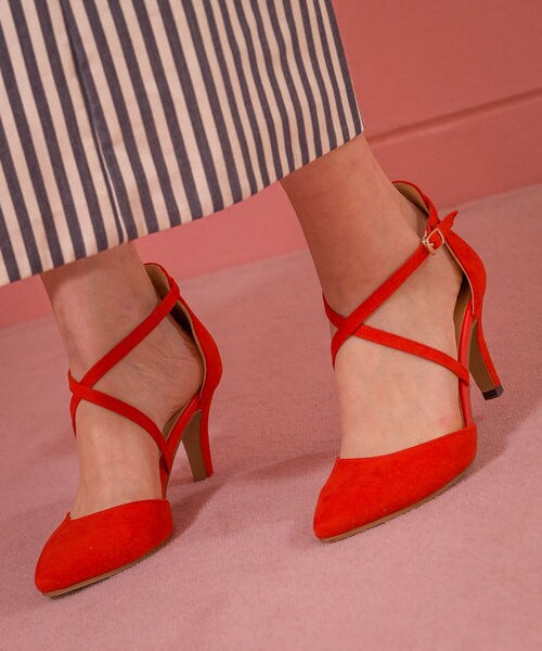 Andemiu(アンデミュウ)の「ストラップパンプス(シューズ・グレー/ブラック/レッド)」の3枚目の写真