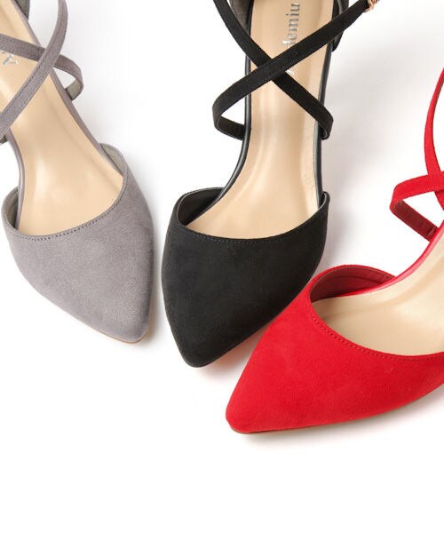 Andemiu(アンデミュウ)の「ストラップパンプス(シューズ・グレー/ブラック/レッド)」の22枚目の写真