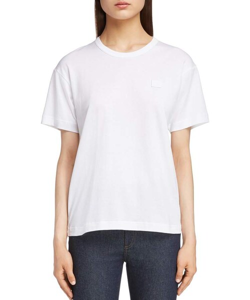 Acne Studios（アクネストゥディオズ）の「Acne Studios Ellison Face Tee（Tシャツ/カットソー・レディース・Black/Pink/White・X-small/Xx-small/Small/Large/Medium）」の2枚目の写真