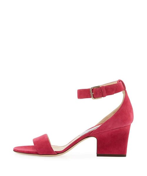 JIMMY CHOO(ジミーチュウ)の「Jimmy Choo Edina 65 Suede Sandals(その他シューズ・レディース・Red・9.5b / 39.5eu/9b / 39eu/7b / 37eu/8b / 38eu/6b / 36eu/8.5b / 38.5eu/7.5b / 37.5eu/6.5b / 36.5eu/10b / 40eu/11b / 41eu/5.5b / 35.5eu/5b / 35eu/10.5b / 40.5eu)」の5枚目の写真